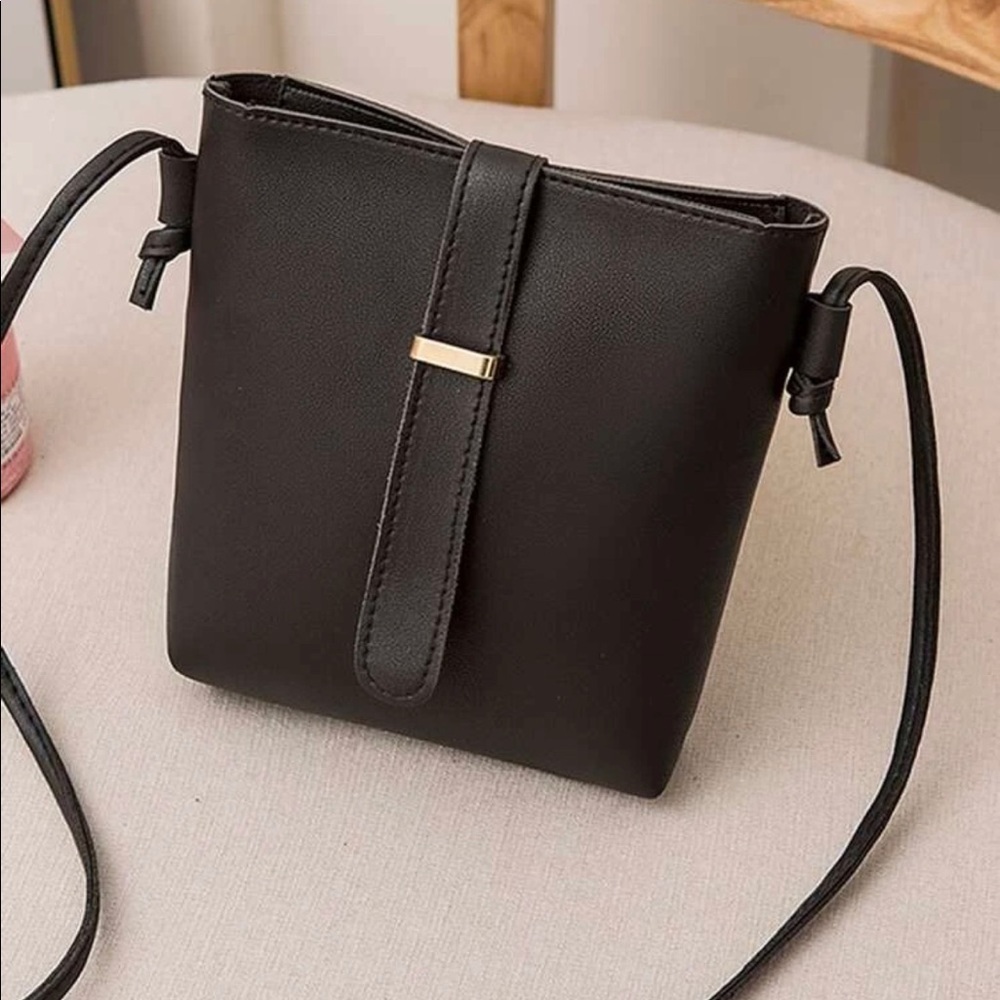 Black Bucket Gold Hardware Bag